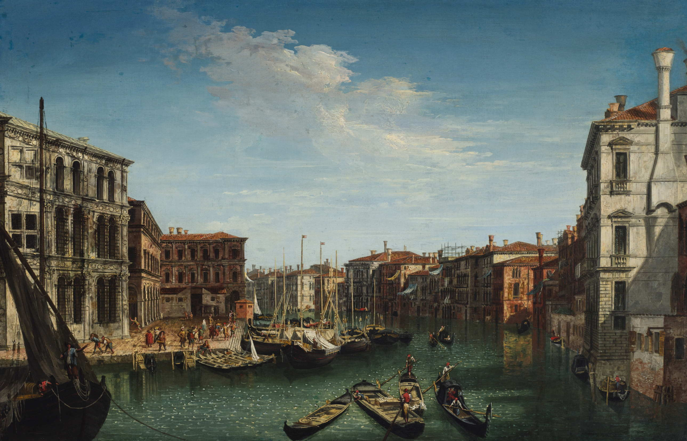Michele Marieschi, Canal Grande z Palazzo dei Camerlenghi